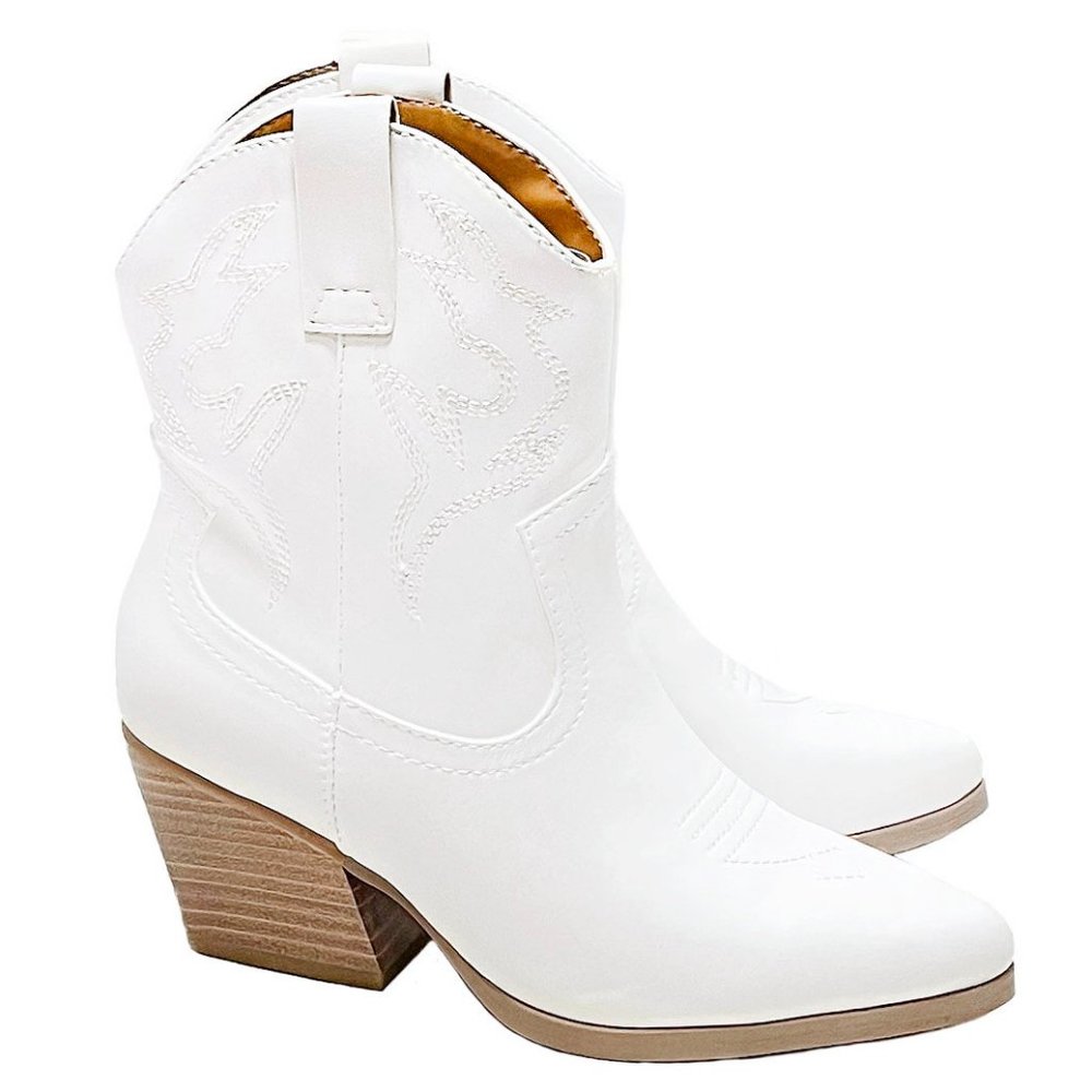 Chic White Ankle Booties